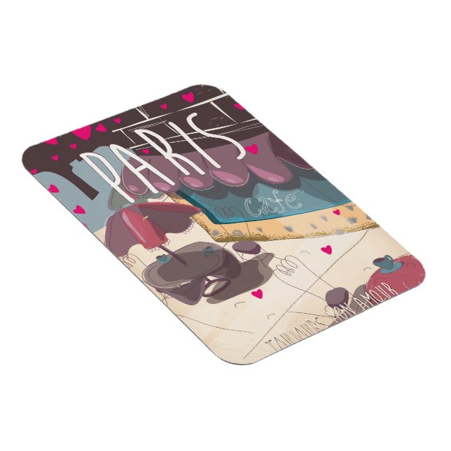 Imán Siempre mi amor - Póster de viaje a París (Lado Derecho)