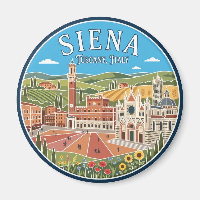 Imán Siena Italia (Frente)