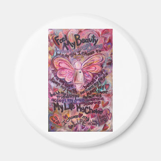 Imán Siente mi belleza Ángel de Cáncer Rosa