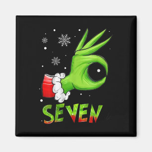 Imán Siete Divertidos 6 7 Meme Santa Navidad Xmas Profe