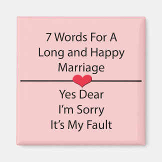 Imán Siete palabras para un matrimonio largo y feliz
