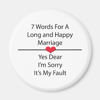 Imán Siete palabras para un matrimonio largo y feliz