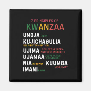 Imán Siete Principios De Kwanzaa Feliz Kwanzaa