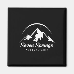 Imán Siete Springs Pennsylvania Ski Resort Snowb