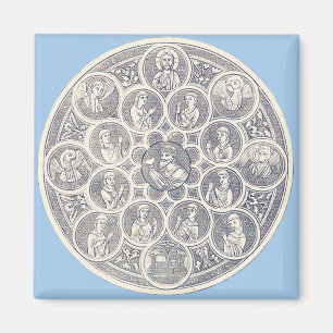 Imán Siete virtudes y Jesucristo