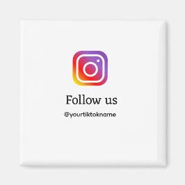 Imán siga nuestro usuario de Instagram usuario medios s