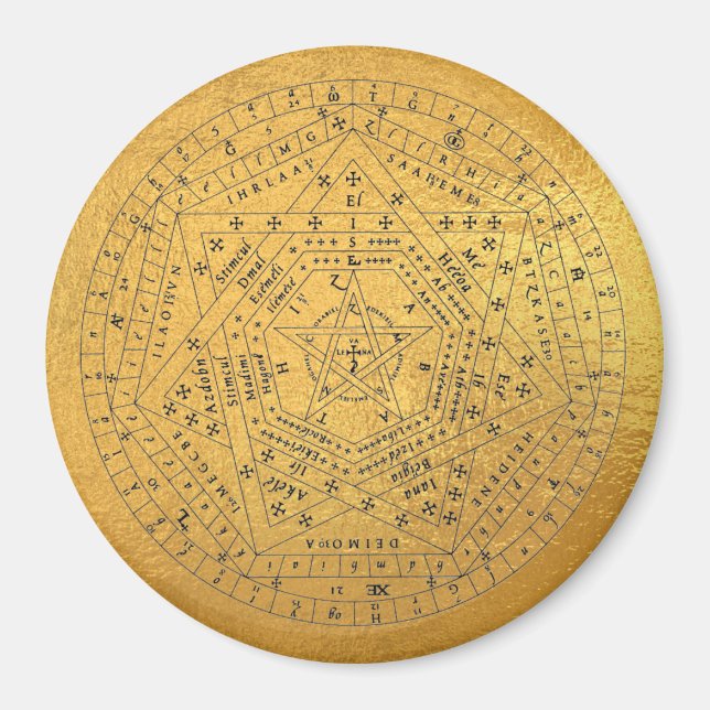 Imán Sigillum Dei Sello de Dios Angélico John Dee Diagr (Frente)