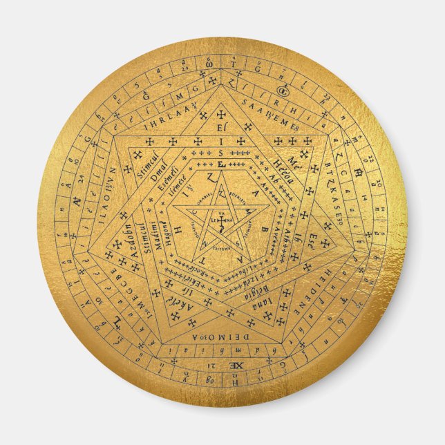 Imán Sigillum Dei Sello de Dios Angélico John Dee Diagr (Frente)