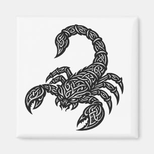 Imán Sigilo de Escorpio — Tatuaje de Zodiaco Mítico