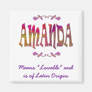 Imán Significado de Amanda Magnet