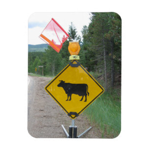 Imán Signo de advertencia de cruce de ganado, Utah