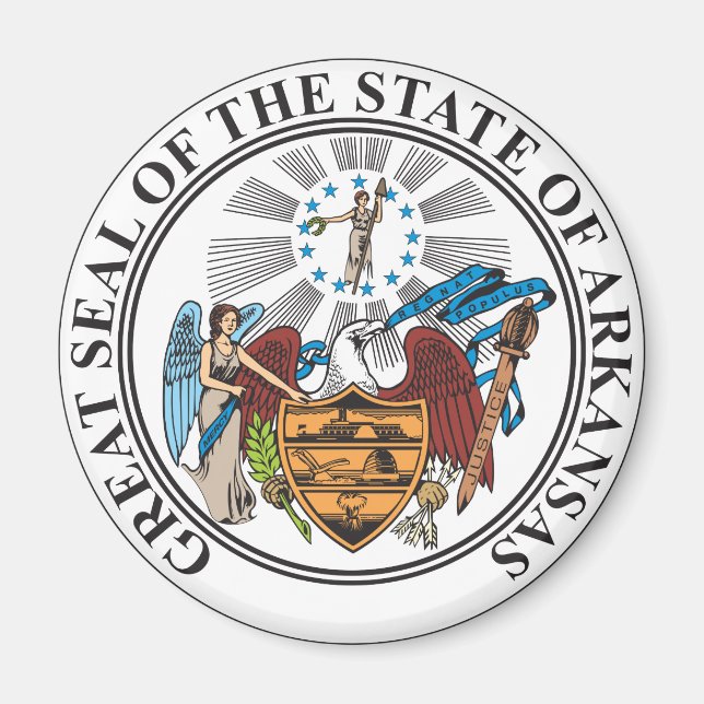 Imán Signo de Arkansas (Frente)