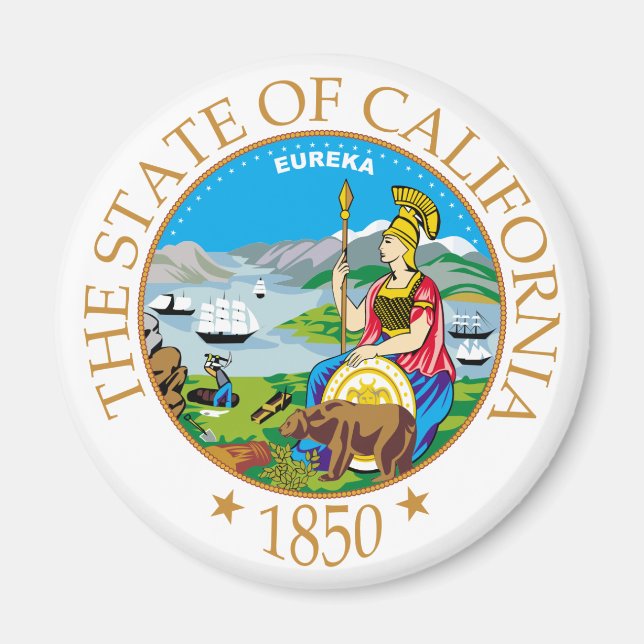 Imán Signo de California (Frente)