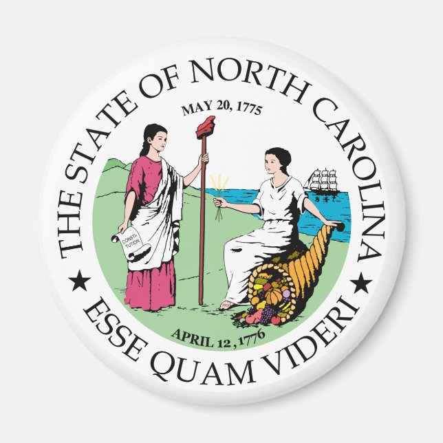 Imán Signo de Carolina del Norte (Frente)