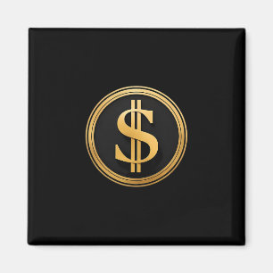 Imán Signo de Dólar Dorado D.o.g.e. 4 de Julio 1776 202