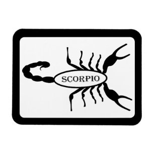 Imán Signo de estrella de escorpión negro de Scorpion