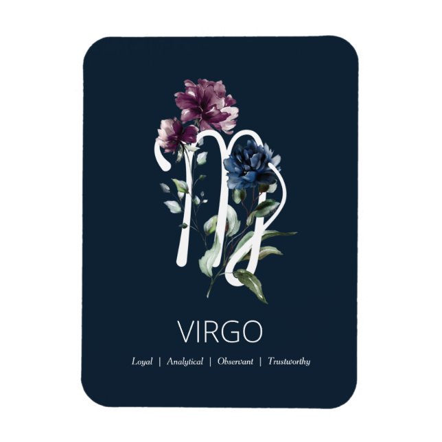 Imán Signo de estrella Virgo Zodiac (Vertical)
