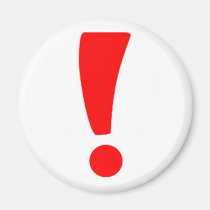 Imán Signo de exclamación rojo