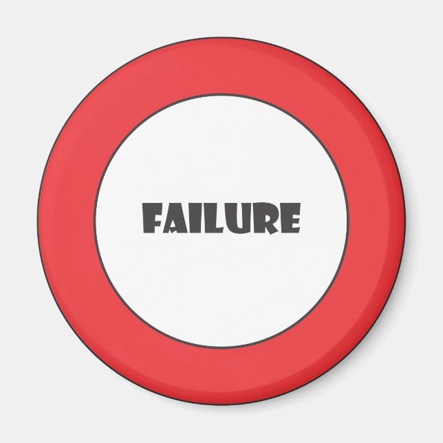 Imán Signo de fallo prohibitivo (Frente)