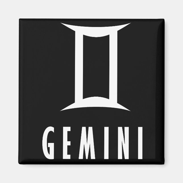 Imán Signo de Gemini zodiac (Frente)