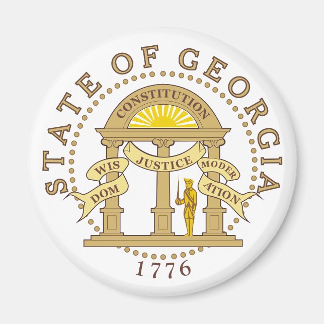 Imán Signo de Georgia (Frente)