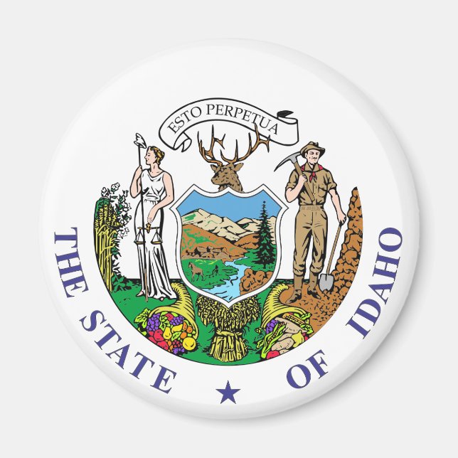 Imán Signo de Idaho (Frente)