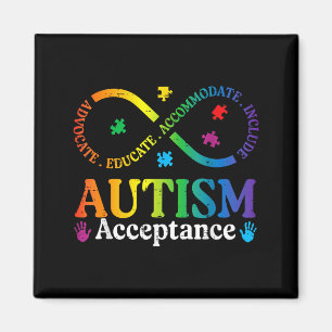 Imán Signo de infinito del autismo aceptación concienci