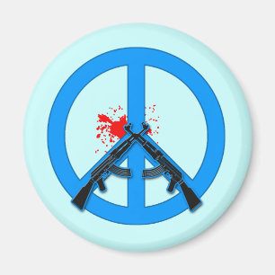 Imán Signo de la paz con AK-47s y la sangre