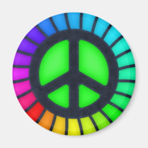 Imán Signo de la paz del arco iris