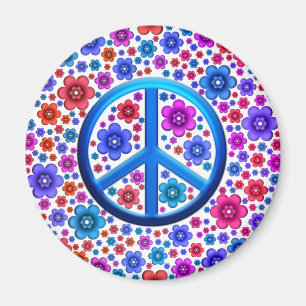 Imán Signo de la paz del Hippie