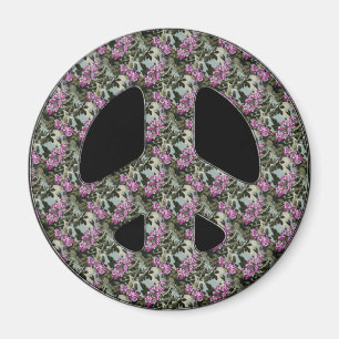 IMÁN SIGNO DE LA PAZ FLORAL