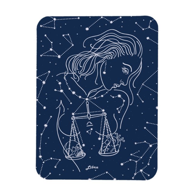 Imán Signo de Libra zodiac (Vertical)