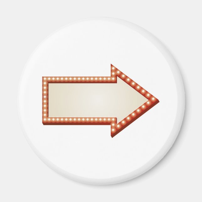 Imán Signo de luces de flecha (Frente)