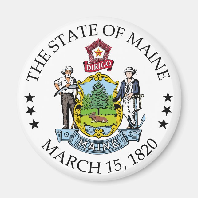 Imán Signo de Maine (Frente)