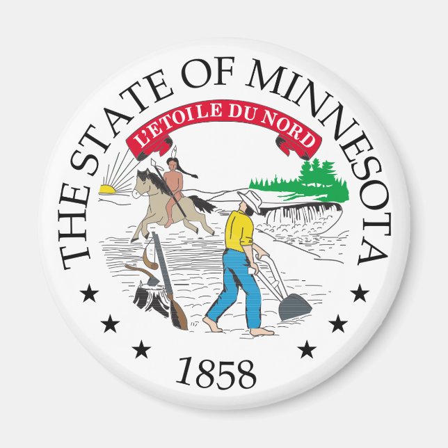 Imán Signo de Minnesota (Frente)