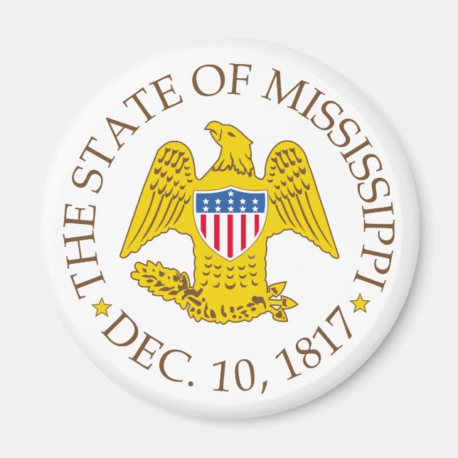 Imán Signo de Mississippi (Frente)