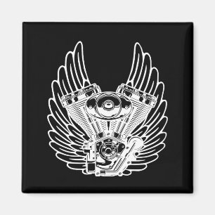 Imán Signo de motociclismo