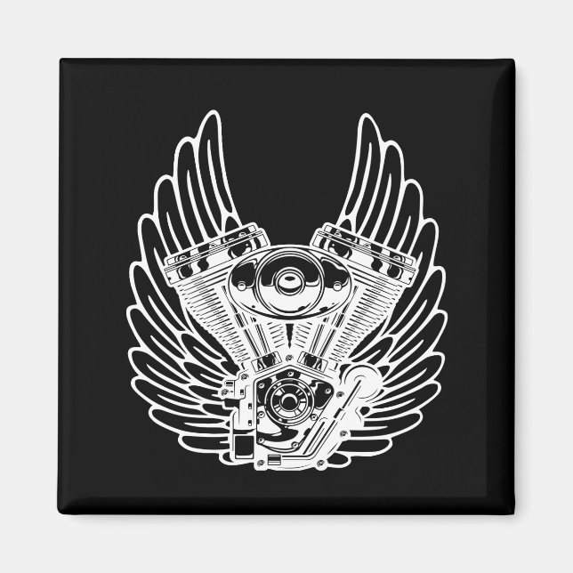 Imán Signo de motociclismo (Frente)