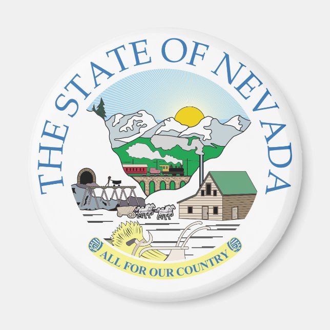 Imán Signo de Nevada (Frente)