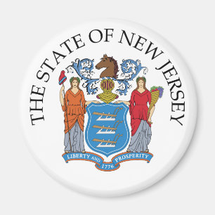 Imán Signo de Nueva Jersey
