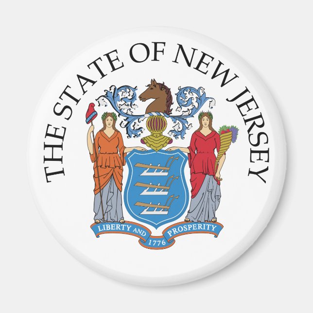 Imán Signo de Nueva Jersey (Frente)