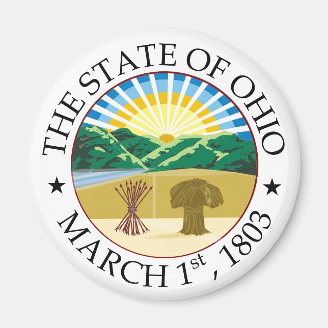 Imán Signo de Ohio (Frente)