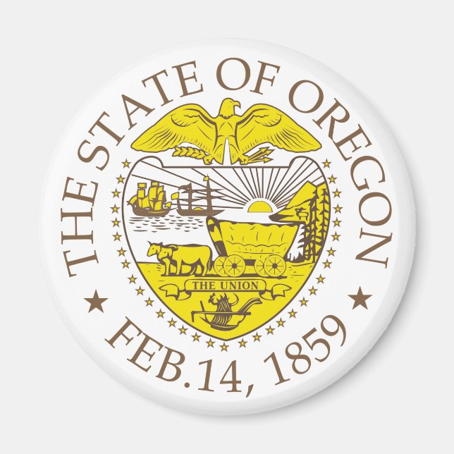 Imán Signo de Oregon (Frente)