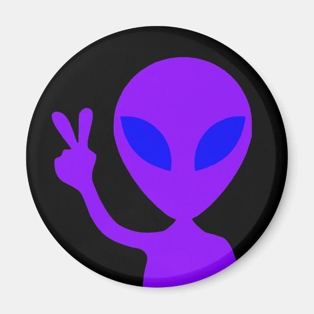 Imán Signo de paz alieno (Frente)