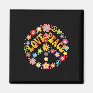 Imán Signo de paz Amor 60's 70 Groovy Hippie Costume Ha
