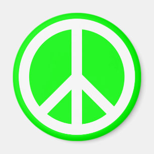Imán Signo de Paz Blanco sobre Lima