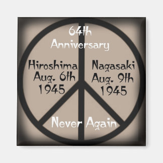 Imán Signo de paz de Hiroshima-Nagasaki
