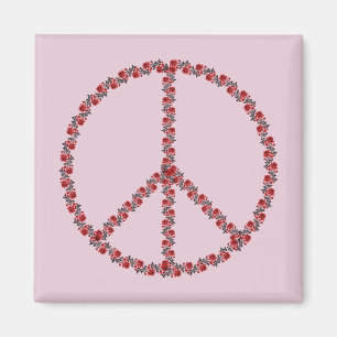 Imán Signo de paz de los rosas