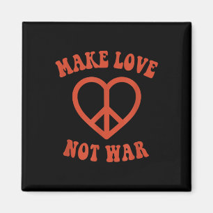 Imán Signo de paz hippie para el amor no para la guerra