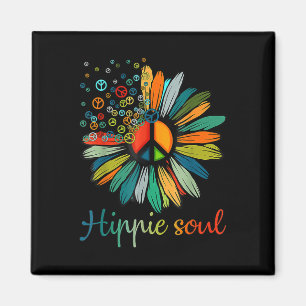 Imán Signo de paz margarita Hippie Soul amantes de los 